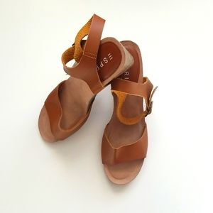 Esprit Hana Cork Wedge Sandals - Size 9.5 - NWT